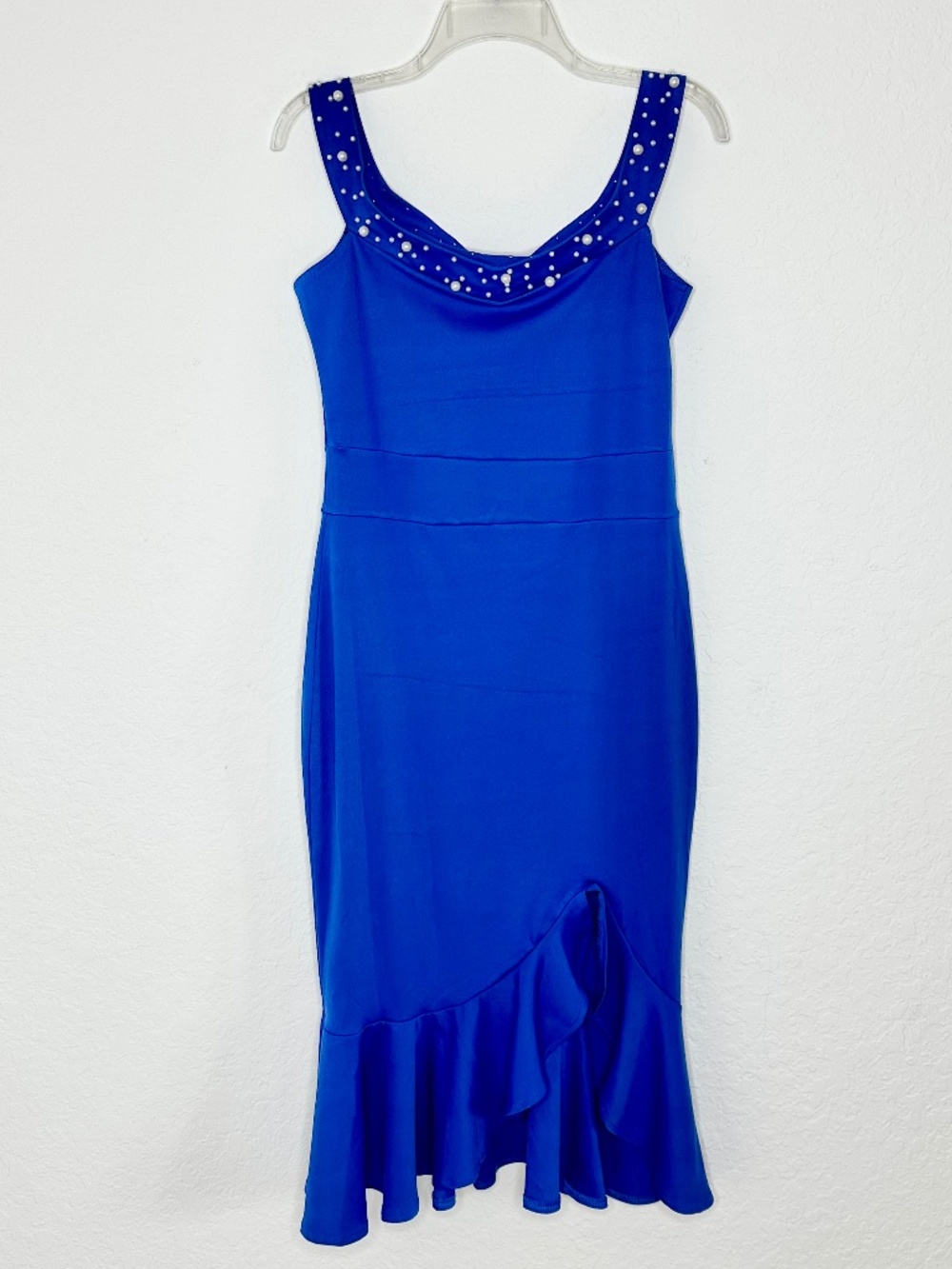 ChicMe Royal Blue Midi Bodycon Dress, Size L - Picture 8 of 12